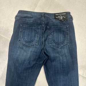 True Religion Women's Blue Jeans Halle high rise super skinny 29